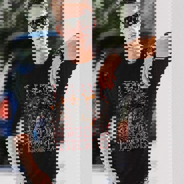 I Have Homosexual Tendencies 面白い ハード スケルトン ブーツレッグ 長袖Tシャツ 彼への贈り物