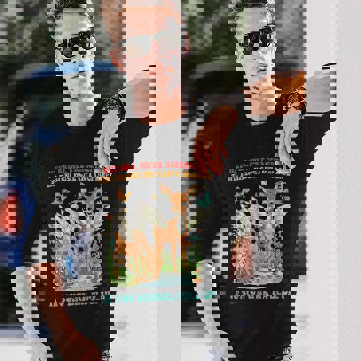 Hey Bro、We Accepting The Things We Can't Change 長袖Tシャツ 彼への贈り物