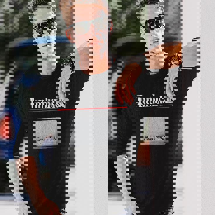 Humbucker ハムバッカー、クールなギタリストのギフト ギターピックアップグラフィック 長袖Tシャツ 彼への贈り物