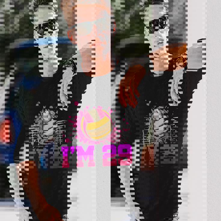 I'm 29Ports バレーボール選手 大人用 29歳の誕生日 長袖Tシャツ 彼への贈り物