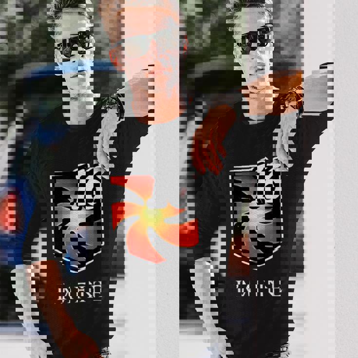 I'm Fine 脆弱性スタックス ファンタジー Mmorpg 長袖Tシャツ 彼への贈り物