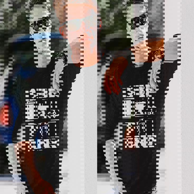 Ich Bin ターナー アート 体操モチーフ 男の子 メンズ 長袖Tシャツ 彼への贈り物