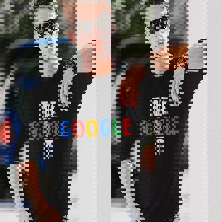 Idk、グーグルそれ 長袖Tシャツ 彼への贈り物