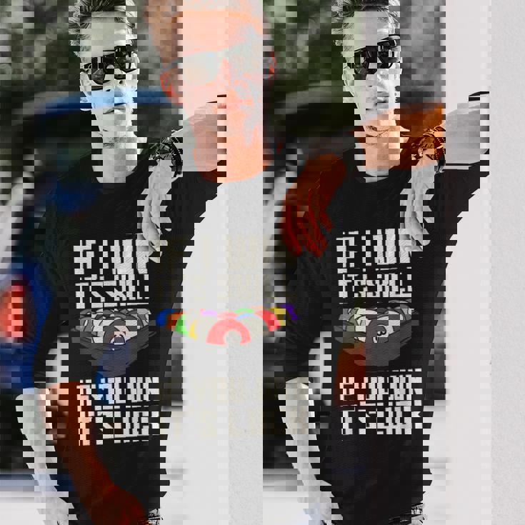 If I Win It'skill If You Win It's Luck プールプレーヤー プール ビリヤード 長袖Tシャツ 彼への贈り物