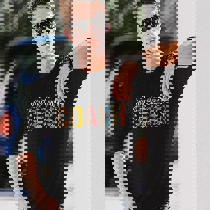 Instructional Coach ヒョウ柄 新学期 長袖Tシャツ 彼への贈り物