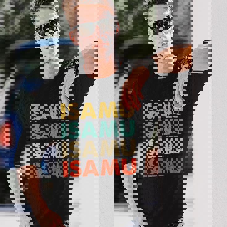 Isamu 勇 長袖Tシャツ 彼への贈り物