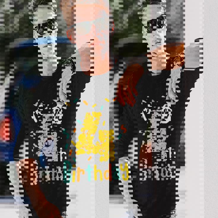 It's My 4Th Birthday ラバーダック 幼児 4歳の誕生日 長袖Tシャツ 彼への贈り物