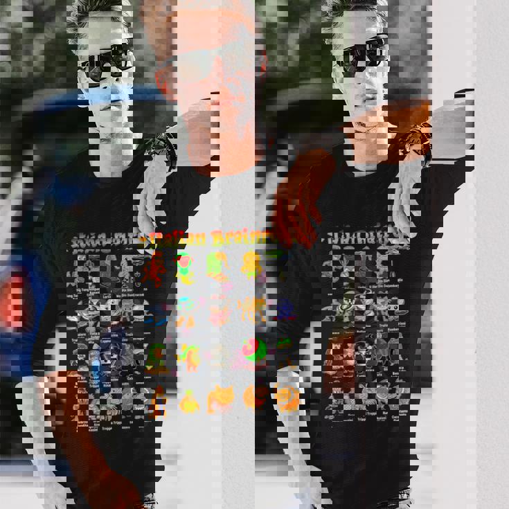 Italian Brainrot 面白いイタリアンブレインロットミームキャラクター 長袖Tシャツ 彼への贈り物