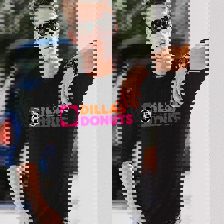 J Dillas ドーナツ ヒップホップ ジェイディー 長袖Tシャツ 彼への贈り物