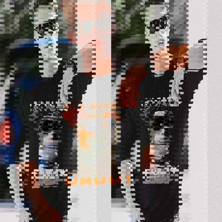 Jack Russell Daddyジャック・ラッセル・パパ・ヴァータグ・パパ・ジャック・ラッセル・テリア 長袖Tシャツ 彼への贈り物