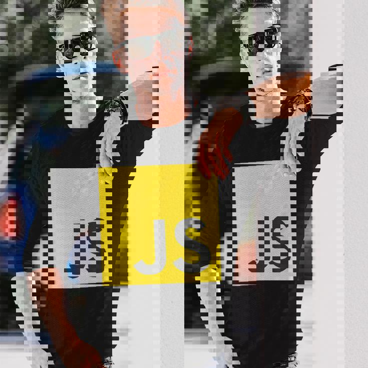 Javascript Js React AngularjsueJs NodeJs プログラマーオタク 長袖Tシャツ 彼への贈り物