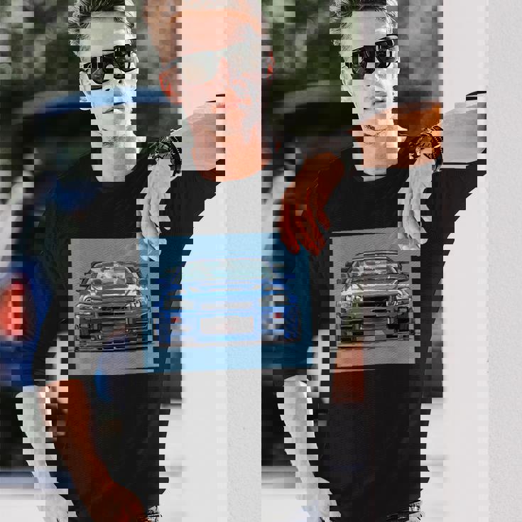 Jdm Gt R カーシーン チューニング スカイライン R34 ドリフト インポート 長袖Tシャツ 彼への贈り物