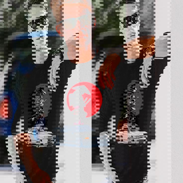 Jdm スカイライン R32 カーチューニング ジャパンサムライドリフト 長袖Tシャツ 彼への贈り物