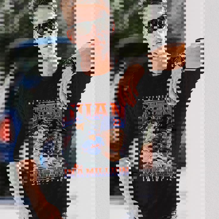 Juan In A Million Juanoto New York Baseball Mlbpa 長袖Tシャツ 彼への贈り物