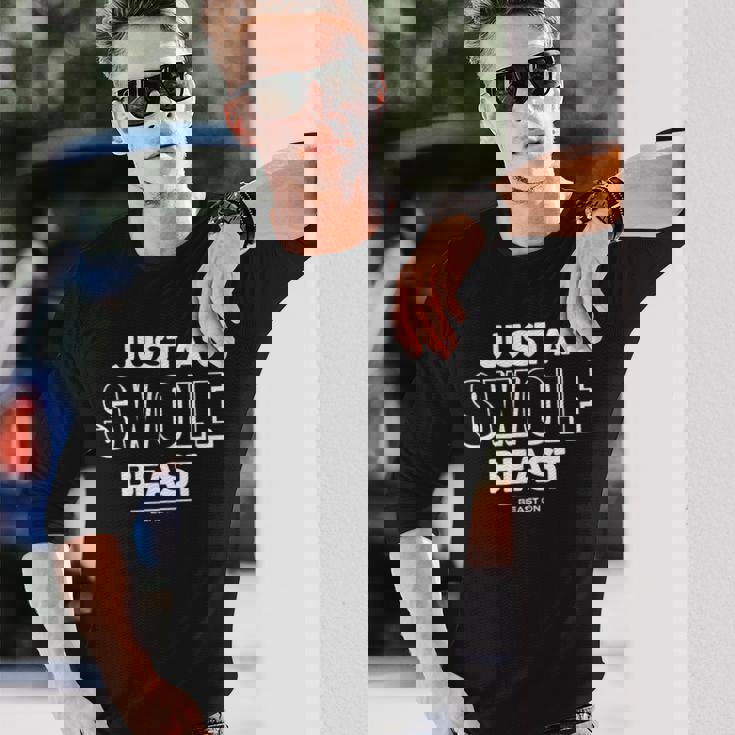 Just Awole Beast トレーニング フィットネス モチベーション ジム 格言 長袖Tシャツ 彼への贈り物