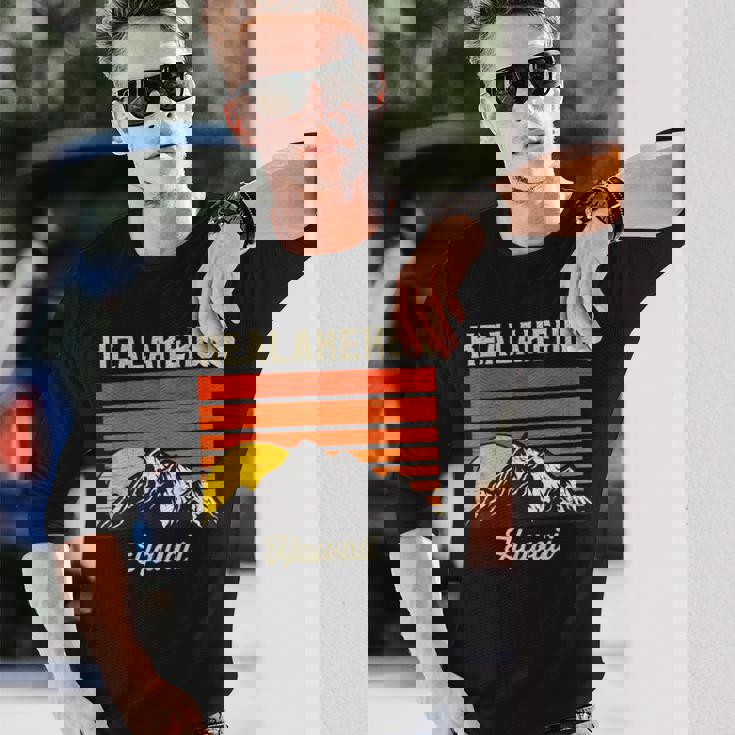 Kealakekua ハワイ レトロ ハワイアンアイランド 長袖Tシャツ 彼への贈り物