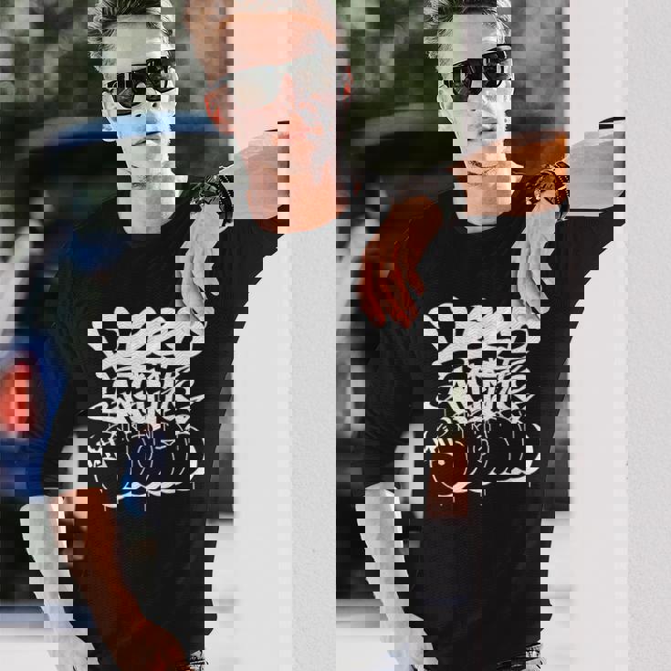 Keep Writing My Name ホワイト グラフィティ タギング 爆撃シャツ 長袖Tシャツ 彼への贈り物