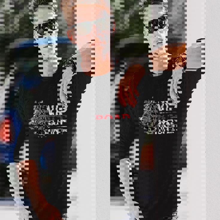 メンズ Keiler Wild 猪 ハンターの諺 長袖Tシャツ 彼への贈り物