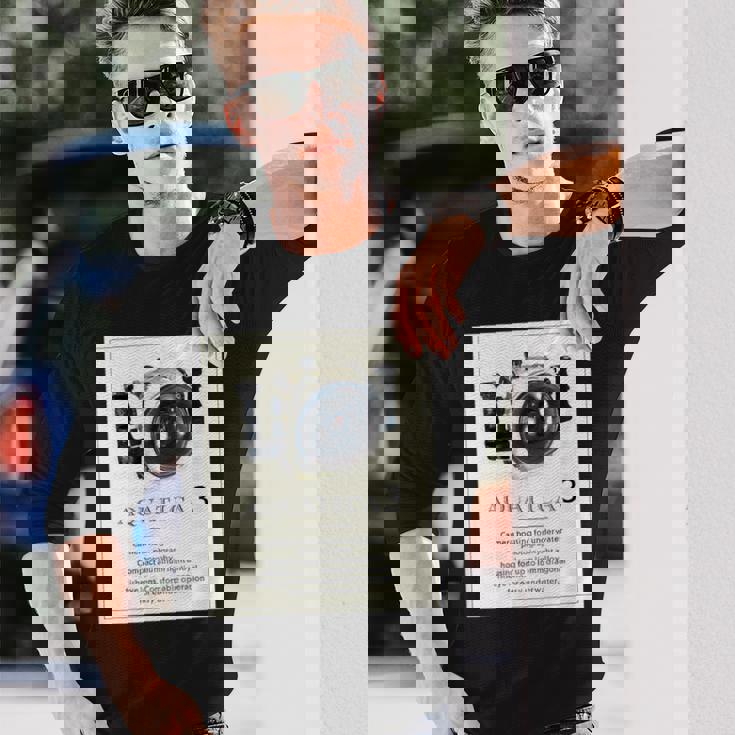 Kenko 水中カメラハウジングaquatica アクアティカ 前面プリント 80年代復刻 長袖Tシャツ 彼への贈り物