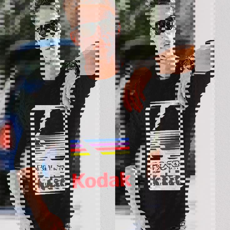 Kodak ビンテージロゴによる商品 長袖Tシャツ 彼への贈り物