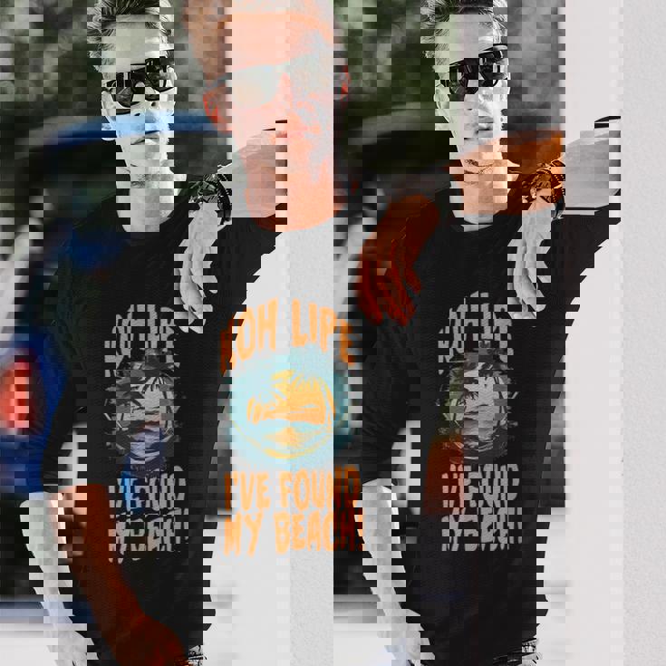 Koh Lipe I've Found My Beach Tropicalunset 長袖Tシャツ 彼への贈り物