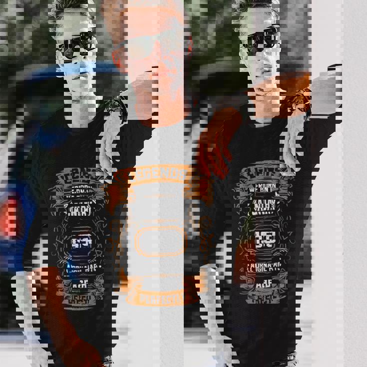 Legends Were Born In January 1959 誕生日プレゼント 長袖Tシャツ 彼への贈り物