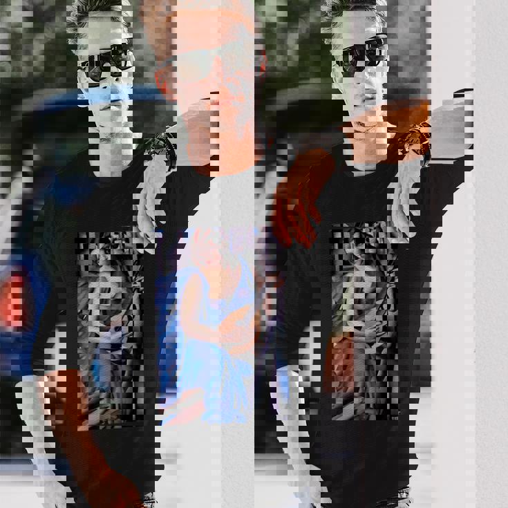 Lempickaによる音楽家の絵画。 長袖Tシャツ 彼への贈り物