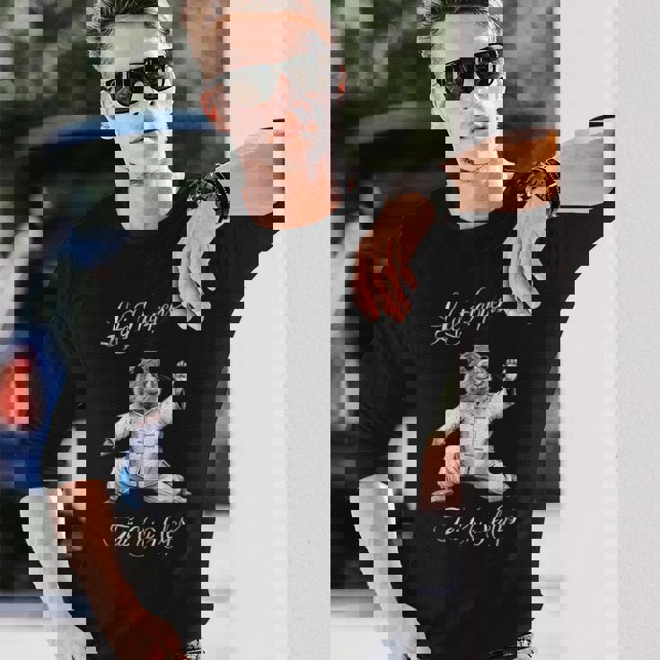 Life Happens 太極拳は面白い陰陽太極拳マーモットを助ける 長袖Tシャツ 彼への贈り物