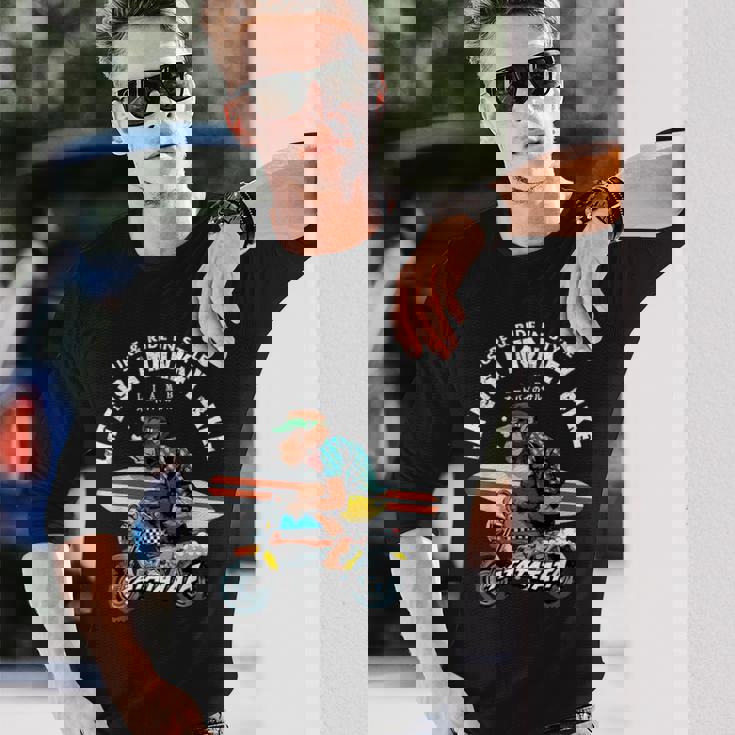 Life Is A Monkey バイク サーフィン 猿版 長袖Tシャツ 彼への贈り物