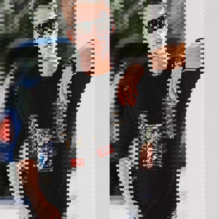 Life Picture Collection トラベル（7） 飛行機 ／ 空の旅 ／ スチュワーデス ／ 旅行者 長袖Tシャツ 彼への贈り物