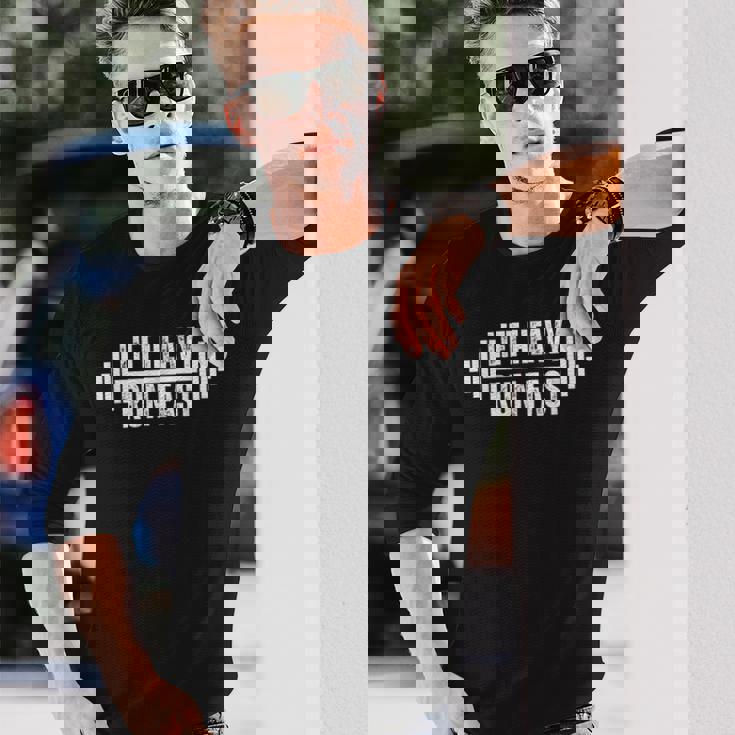 Lift Heavy Run Fast ウェイトリフターランナー ヴィンテージジムワークアウト 長袖Tシャツ 彼への贈り物