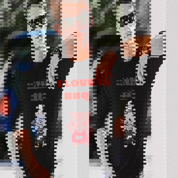 I Love Bbq グリル & スモーカー 長袖Tシャツ 彼への贈り物