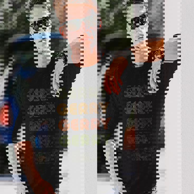 Love Heart Gerry グランジヴィンテージスタイル ブラックジェリー 長袖Tシャツ 彼への贈り物