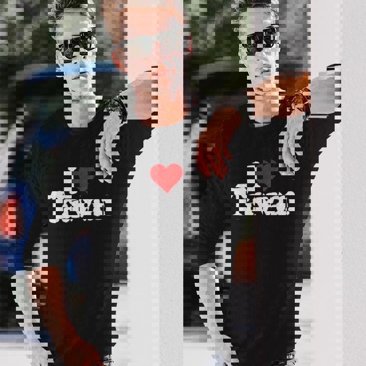 I Love Heart 台湾フォルモサ 台湾文化 長袖Tシャツ 彼への贈り物