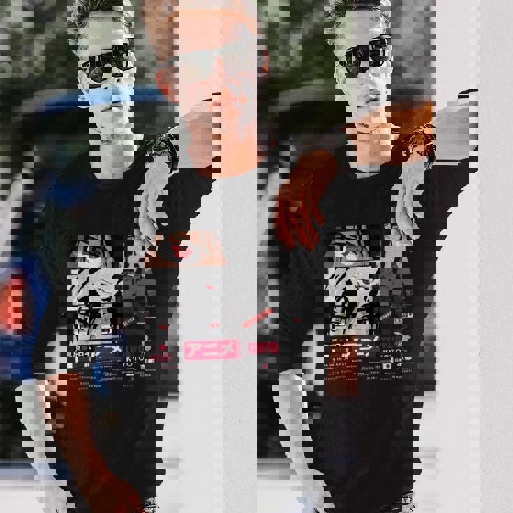 I Love Japan Culture Enjoy Cool Japan Illustration Fashion 長袖Tシャツ 彼への贈り物