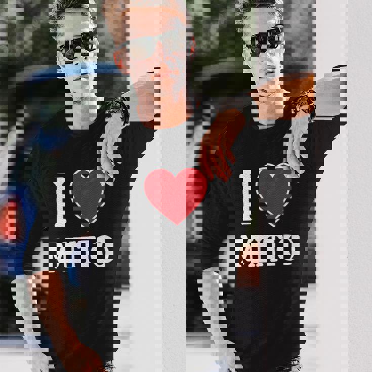 I Love Mito、ハートのある日本の都市 長袖Tシャツ 彼への贈り物