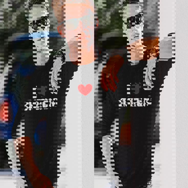 I Loveim Racing ゲームホイールレースシミュレーター シムレーサー 長袖Tシャツ 彼への贈り物