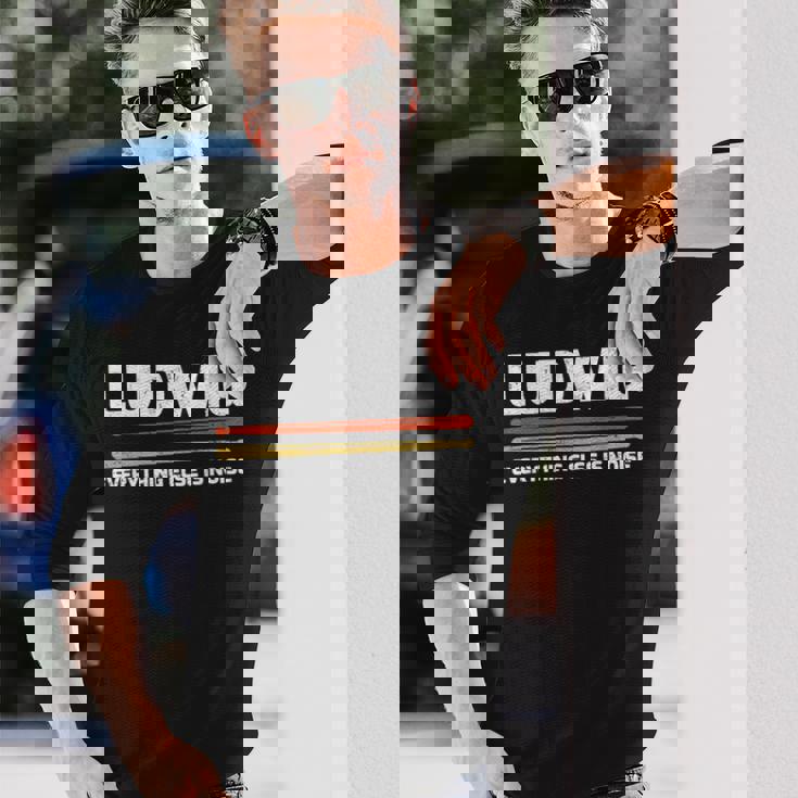 Ludwig Everything Else Is Noise クラシック音楽ドラムスティック 長袖Tシャツ 彼への贈り物