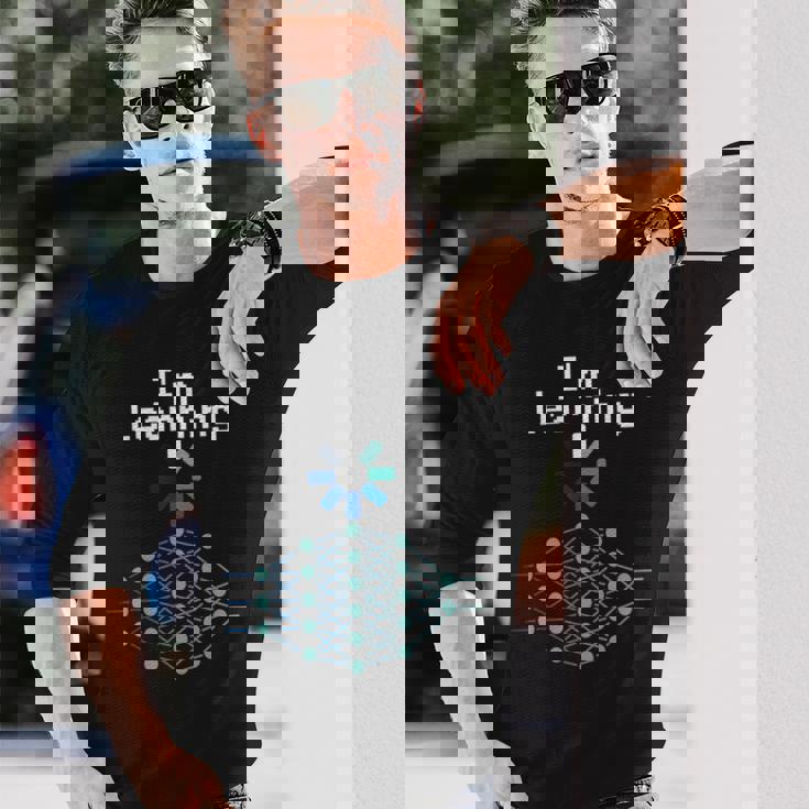 Machine Deep Learning ニューラルネットワークデータサイエンスtシャツ 長袖Tシャツ 彼への贈り物