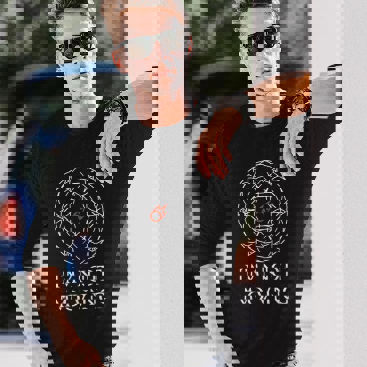 Mage I'm Not Moving Ley Linesファニーミーム 長袖Tシャツ 彼への贈り物