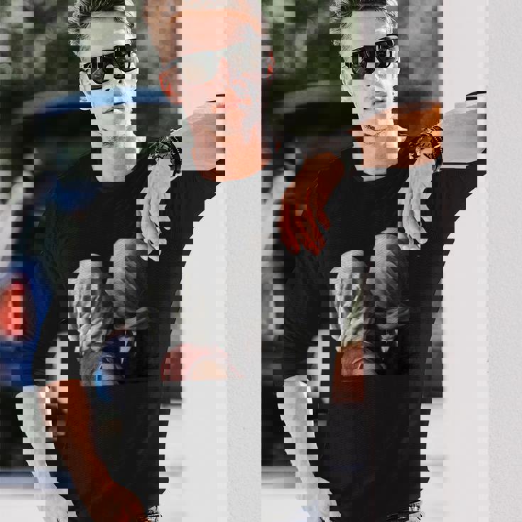 Magritteによるthe Lovers Painting 長袖Tシャツ 彼への贈り物