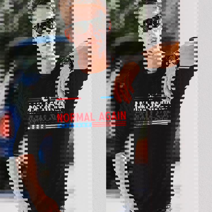 Make America Normal Again 2024 プレジデンシャル 長袖Tシャツ 彼への贈り物