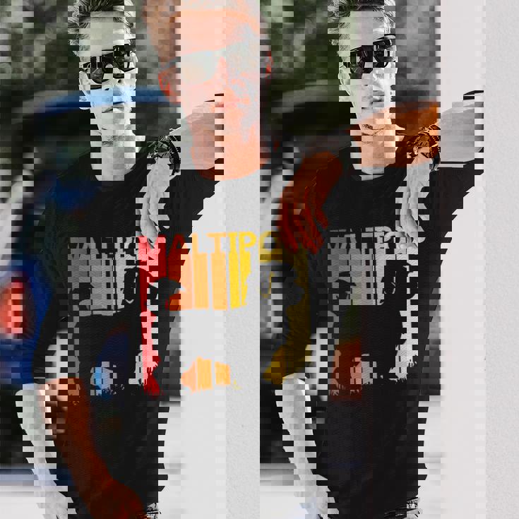 Maltipoo マルプー 長袖Tシャツ 彼への贈り物