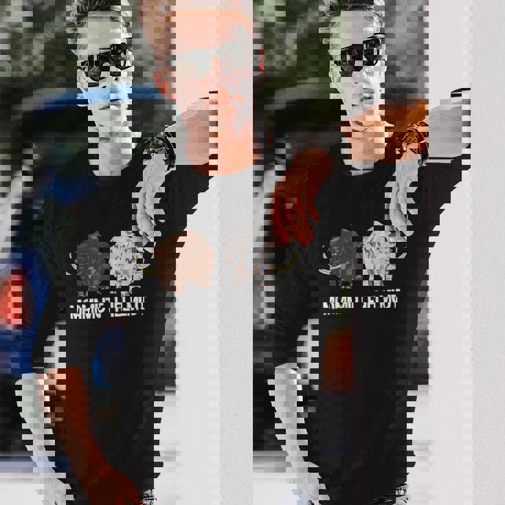 Mammut ヘルムート 石器時代 象 恐竜種 恐竜 長袖Tシャツ 彼への贈り物