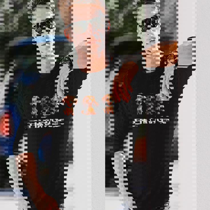 Be Matchless ファニー・ダックスフンド 長袖Tシャツ 彼への贈り物