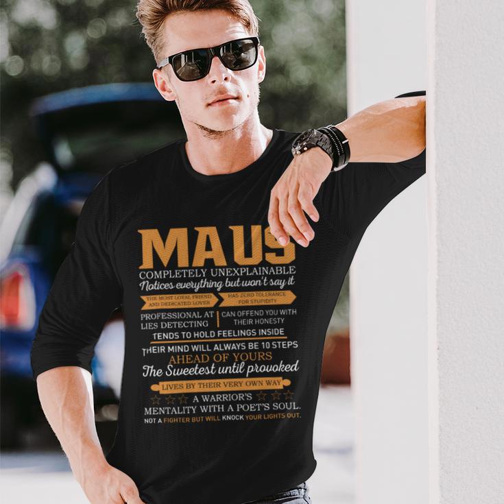 Maus Completely Unexplainable Notices Everything But Won’T Say It Name Long Sleeve T-Shirt Gifts for Him