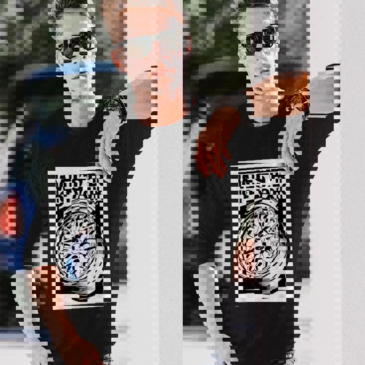 Meister Of Work 車用スタンスホイールのベストプロジェクト 長袖Tシャツ 彼への贈り物