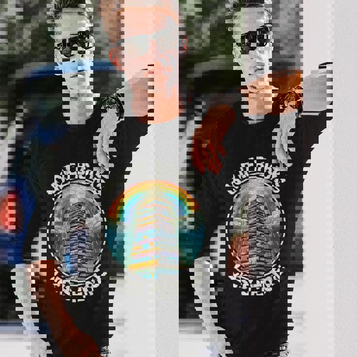 More Books Less People Book Lover Bookworm リーディングブック 長袖Tシャツ 彼への贈り物