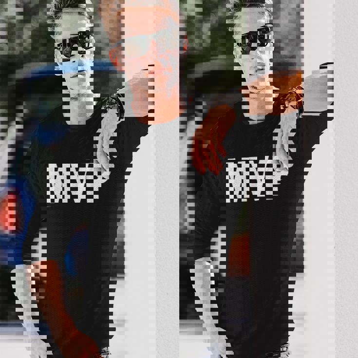 Mvp 最も価値のあるプレイヤーシャツ 長袖Tシャツ 彼への贈り物