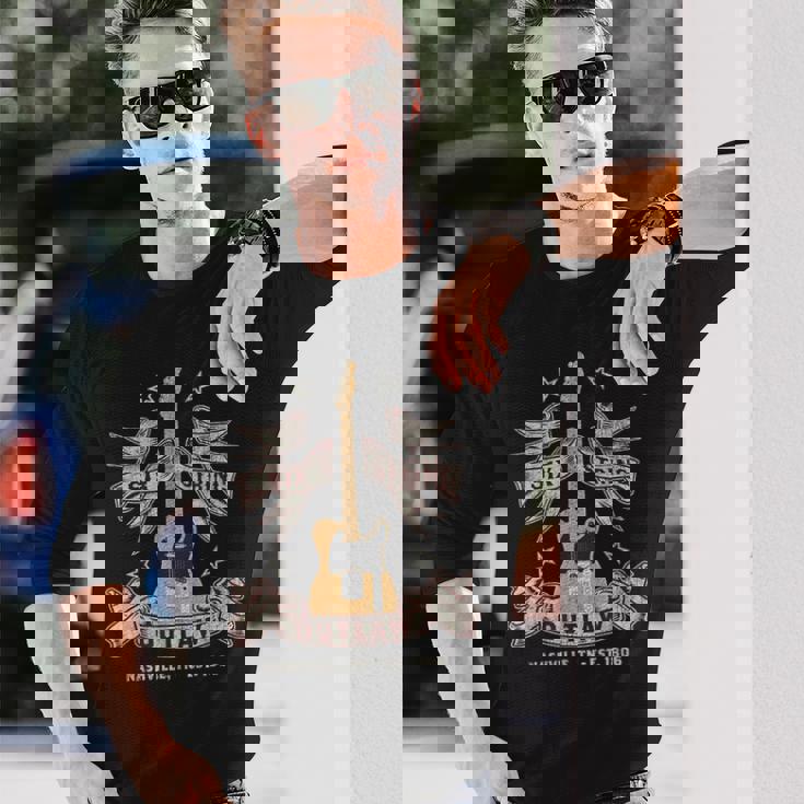 Nashville Guitar Player 6弦アウトロー 長袖Tシャツ 彼への贈り物